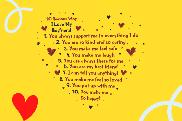 10 Reasons Why I Love You Gift
