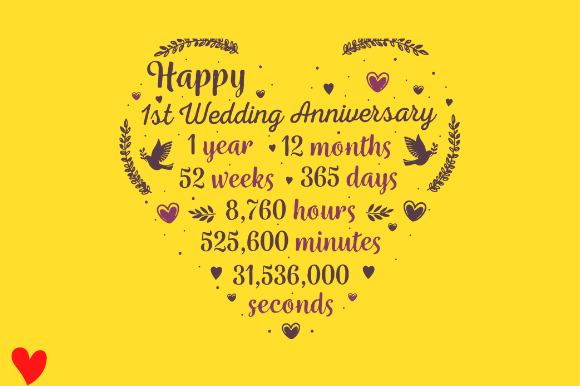 First Wedding Anniversary Gift Design Review