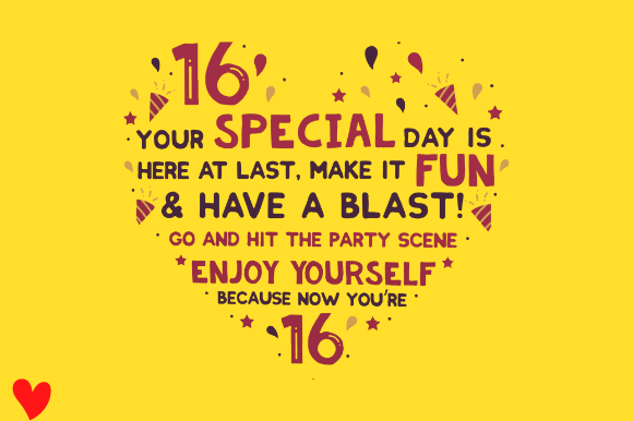 Review: 16th Card Sixteenth Birthday Embroidery Design