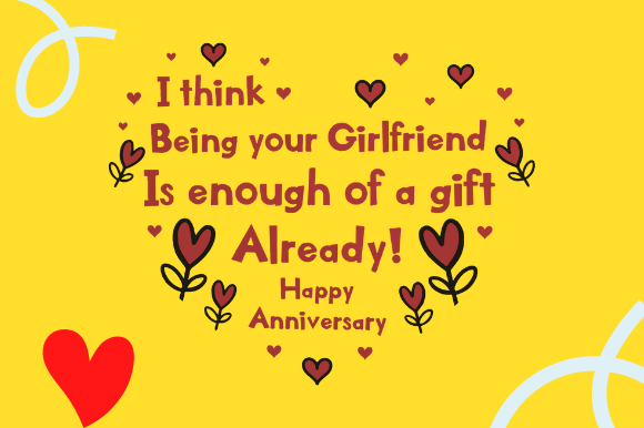 Review: Funny Anniversary Gift for Girlfriend Embroidery Design