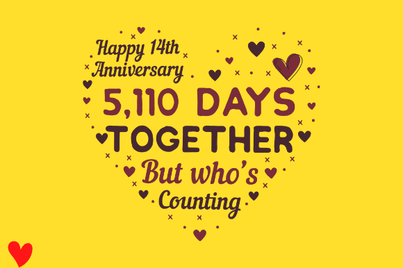 Reviewing CELEBRATE 14TH WEDDING ANNIVERSARY