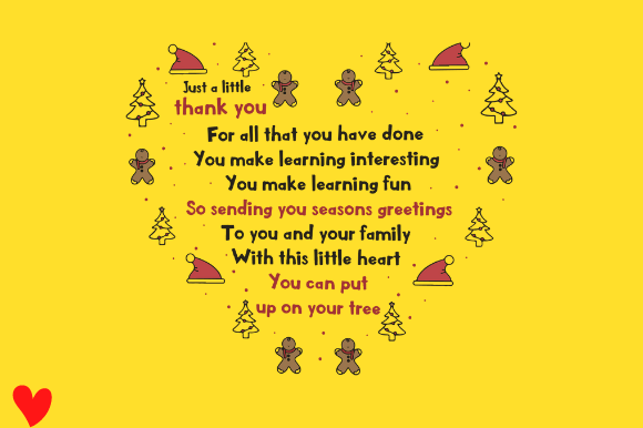 XMAS TEACHER Graphic Design Review